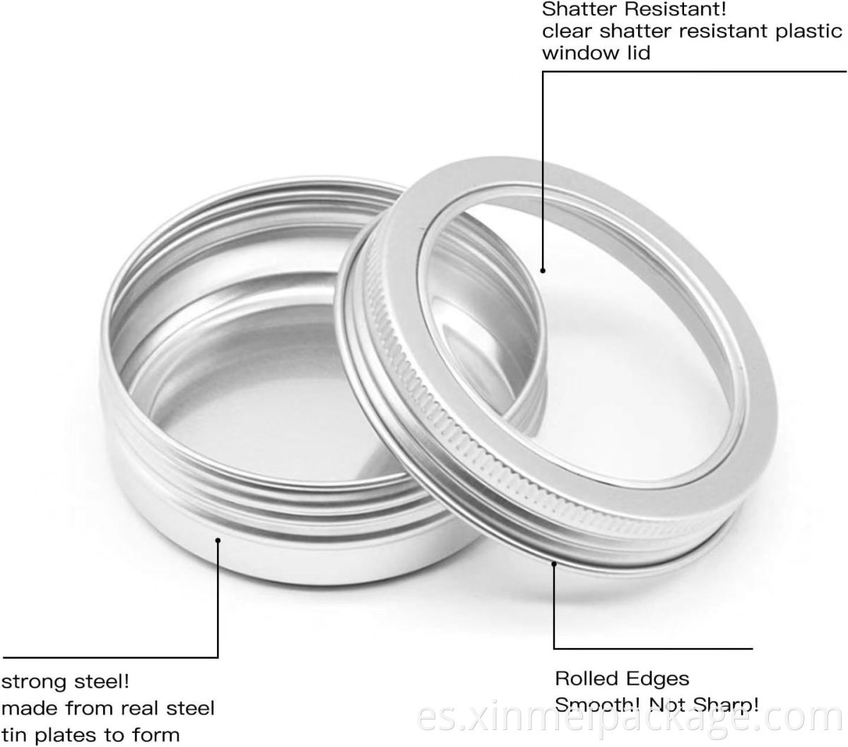 refillable aluminum tin 60ml